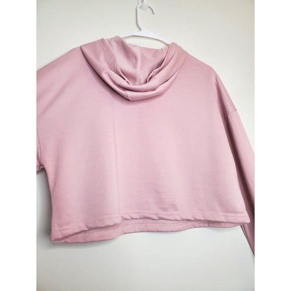 Cider Cropped Red Swirl Dusty Pink Hoodie - Picture 11 of 14